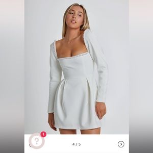 Odd Muse White Pearl Dress